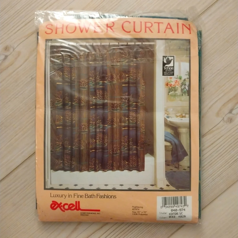 NWT Vintage 90's Excell Shower Curtain